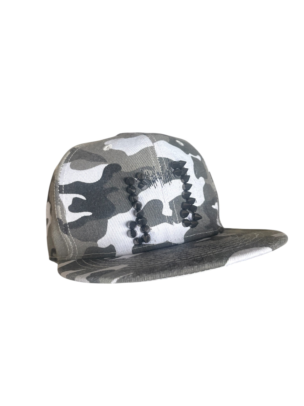 arctic camo studded snapback
