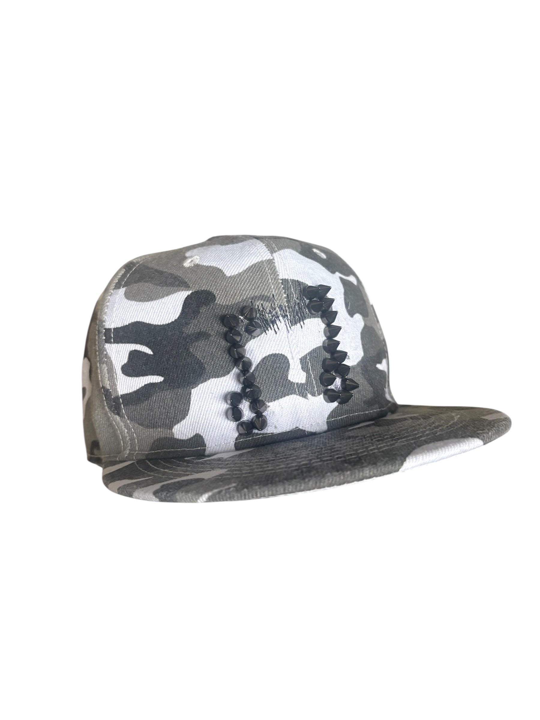 arctic camo studded snapback