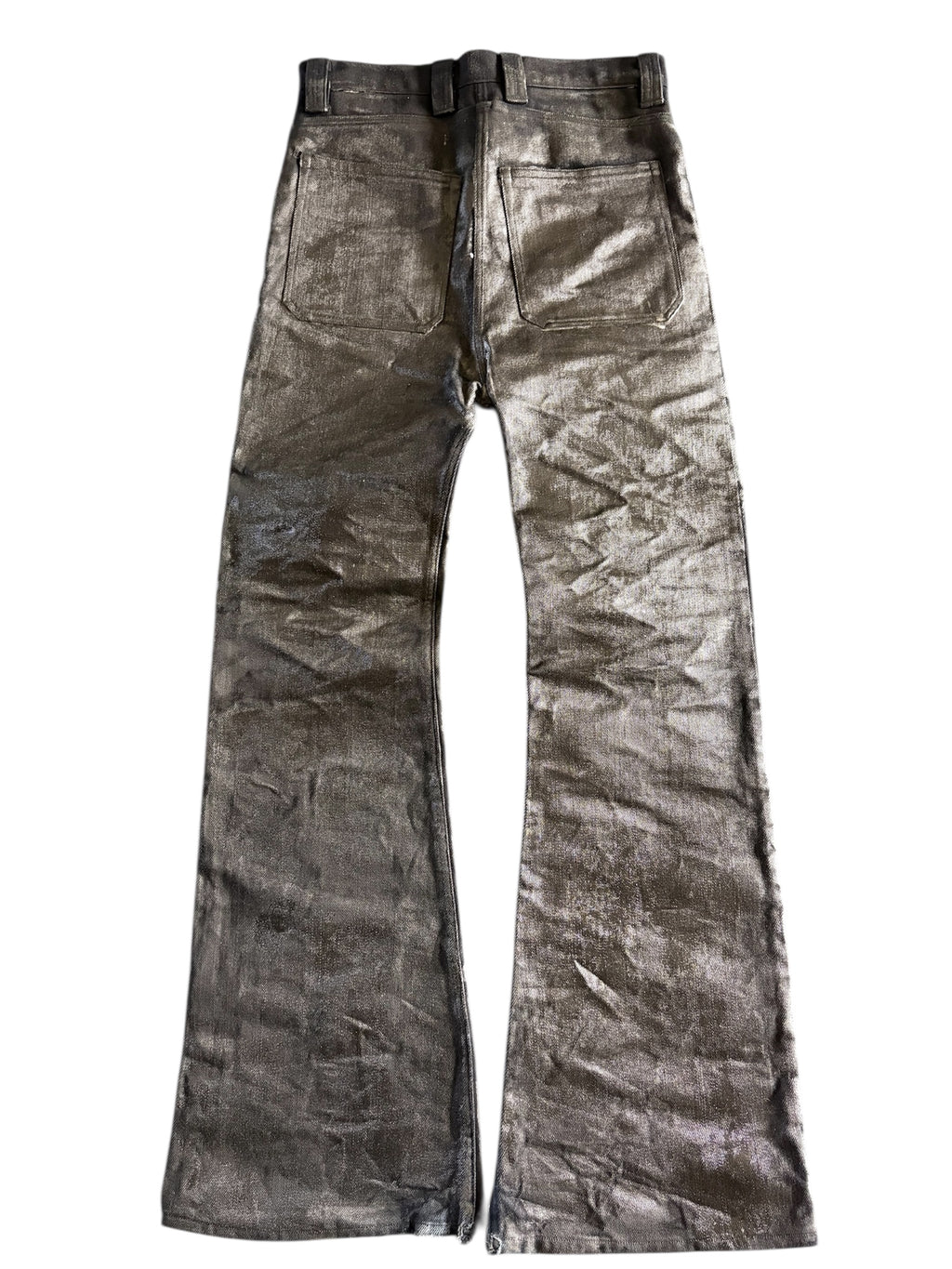 Waxed Denim Flare
