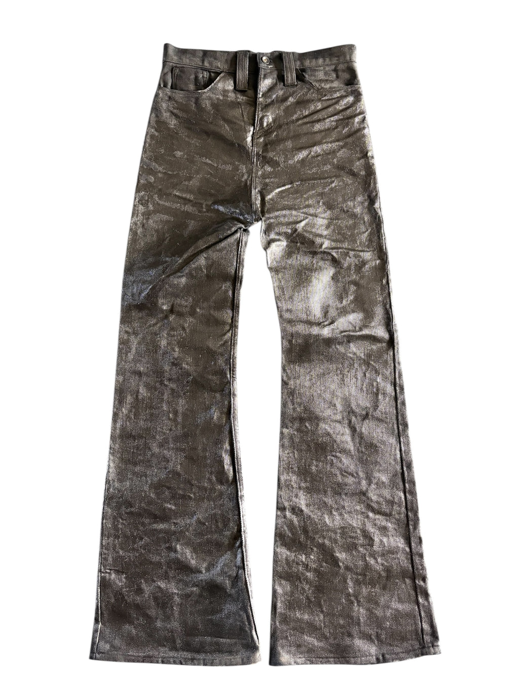 Waxed Denim Flare